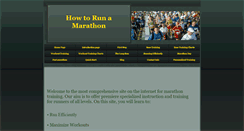 Desktop Screenshot of howtorunamarathon.net